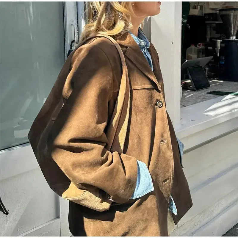 Women Vintage Suede Jackets