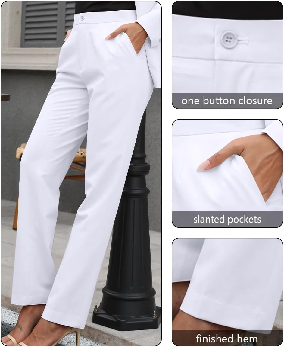 Women's 2 Piece Suit One Button Slim Fit Dressy Blazer Pants Suit Set Business Casual Outfits for Women