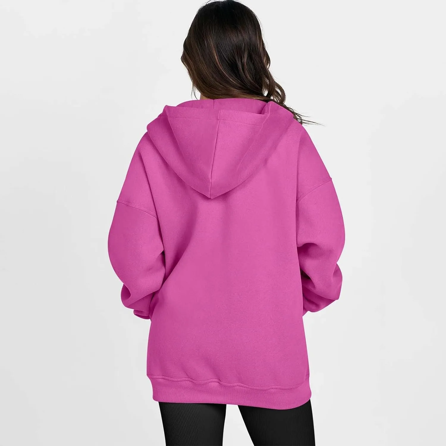 Women's Full Zip Up Hoodie Long Sleeve Hooded Sweatshirts Hoodies Fall Jacket Oversized Sweatshirts with Pockets