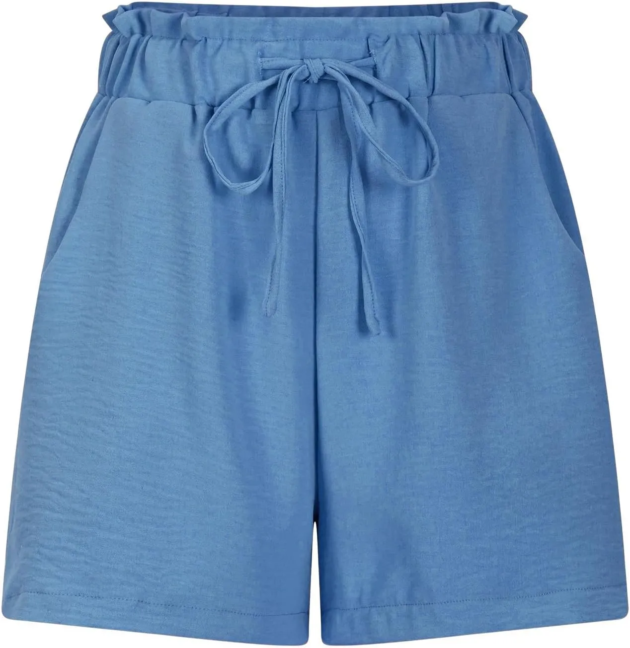Womens Shorts Casual High Waisted Wide Leg Cute Ruffle Waist Drawstring Shorts 2025 Vacation Outfits for Women