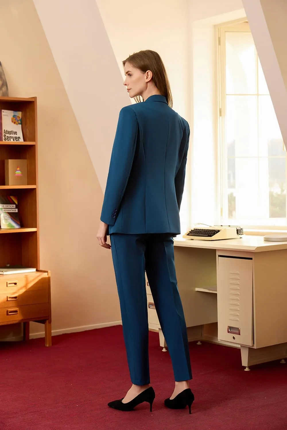 Women's Suits for Work Professional, Dressy Pant Suits for Women 2 Piece Outfits, Business Suit Set for Work