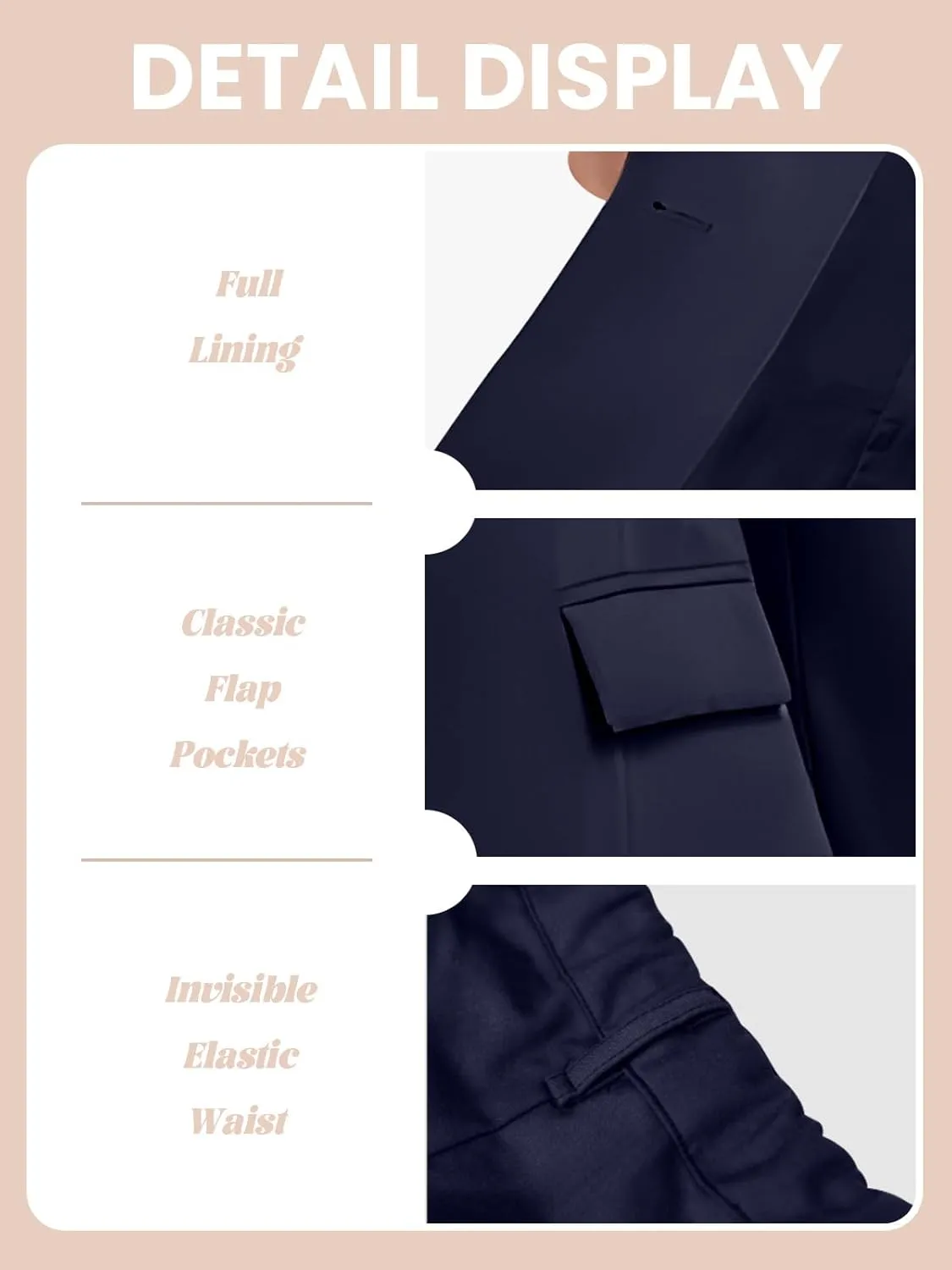 Women's Suits for Work Professional, Dressy Pant Suits for Women 2 Piece Outfits, Business Suit Set for Work