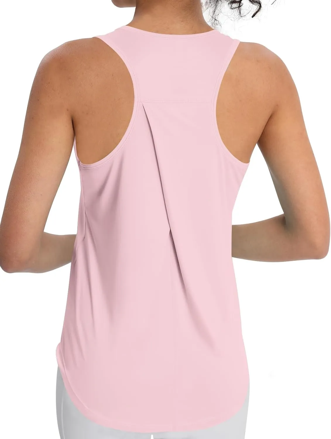 Women's Workout Tank Tops Racerback Top Sleeveless Running Shirts Athletic Gym Sports UPF 50 