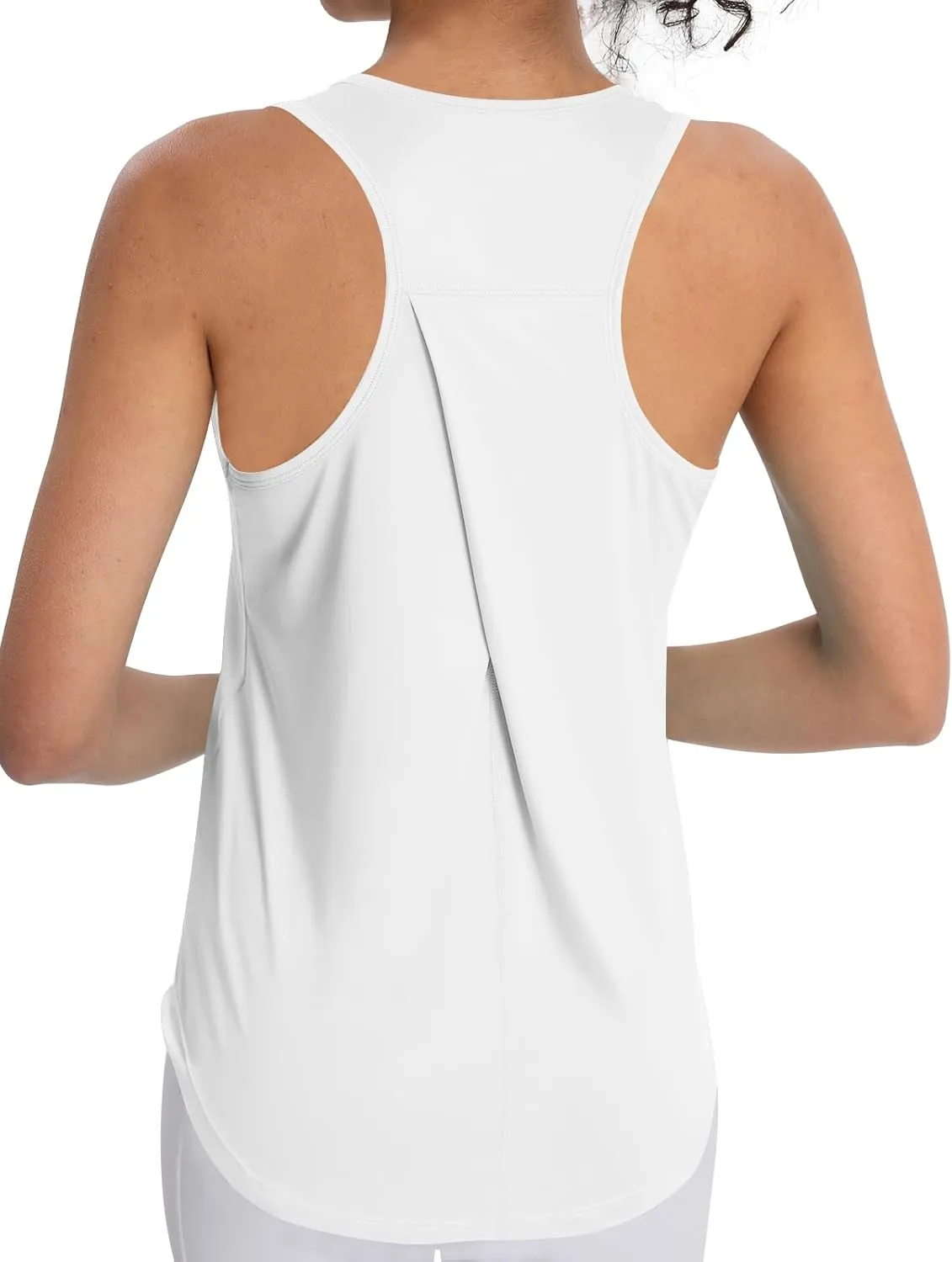 Women's Workout Tank Tops Racerback Top Sleeveless Running Shirts Athletic Gym Sports UPF 50 