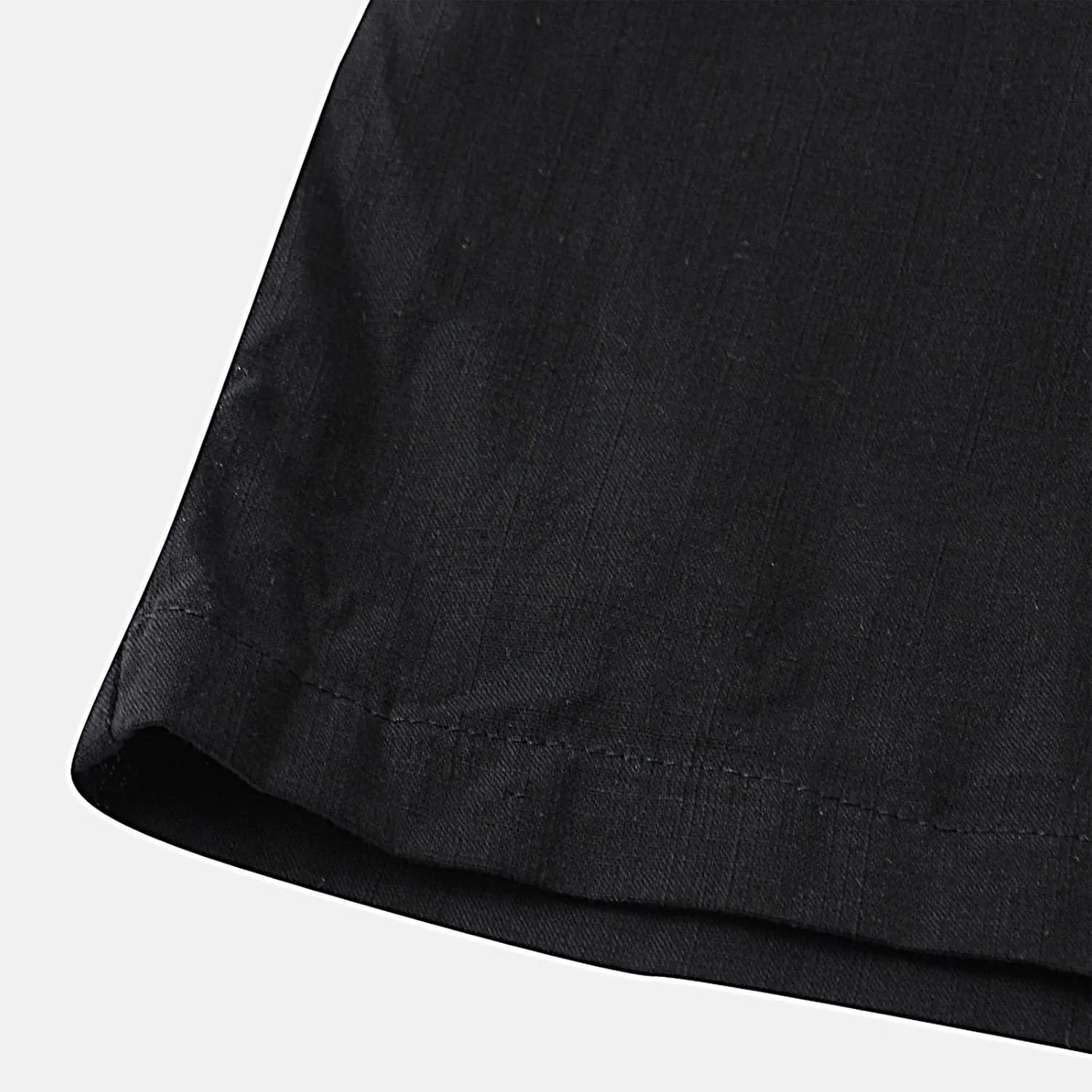 Ymosrh Men's Shorts Casual Fashion Cotton Linen Drawstring Solid Color Beach Shorts Pants Casual